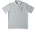 STAFF Polos - Grey/Orange Logo, a Silver Unisex Performance Polo