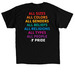 No Place/Y Pride, a Black Classic Unisex Tee (back-view)