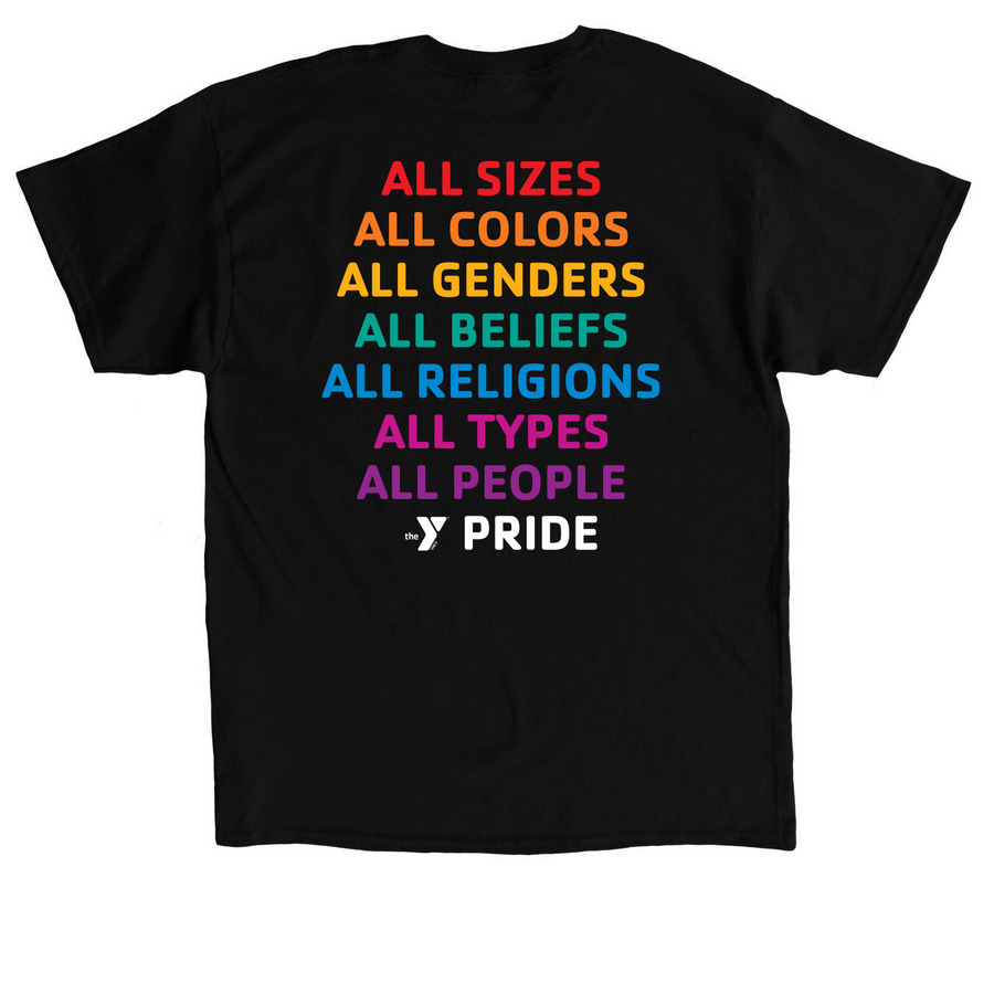 No Place/Y Pride, a Black Classic Unisex Tee (back-view)