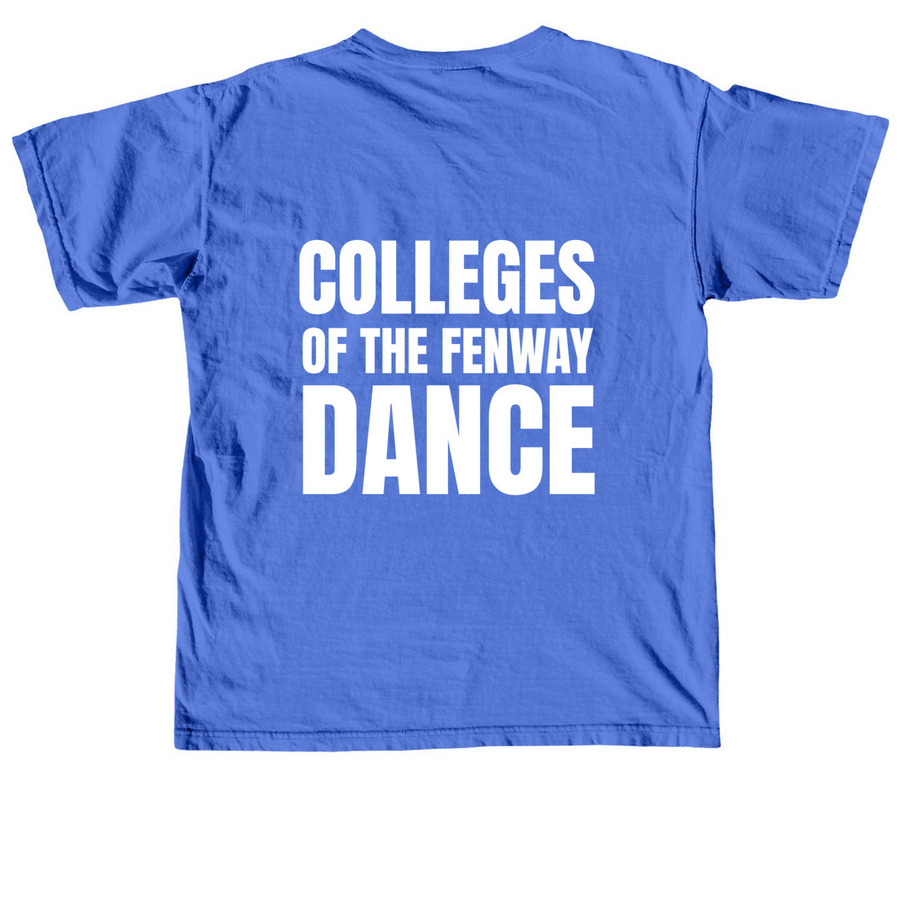 COF Dance Comfort Colors T-Shirt!, a Flo Blue Comfort Colors Unisex Tee (back-view)