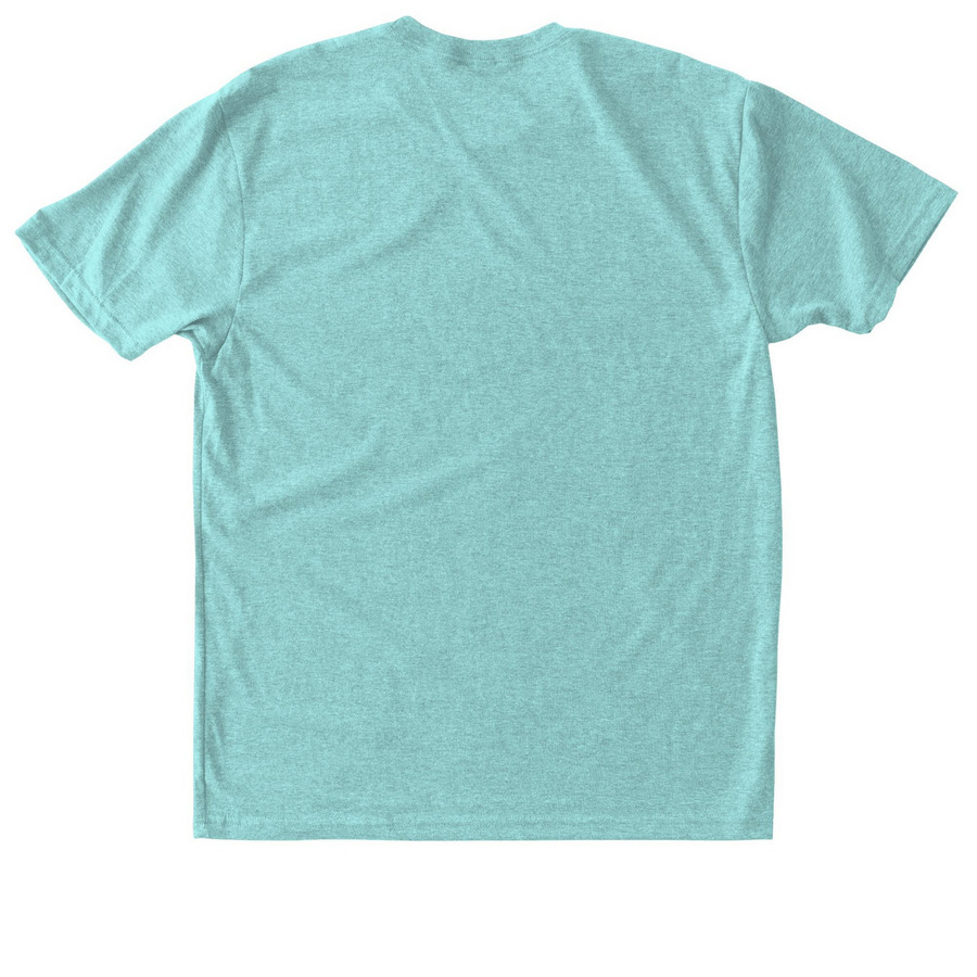 Nope Rope!, a Tahiti Blue Triblend Unisex Tee (back-view)