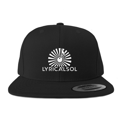 LyricalSol Crowns, a Black Snapback Hat