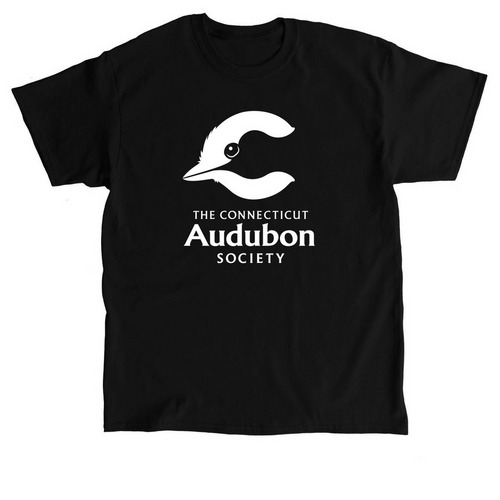 White Logo Large, a Black Classic Unisex Tee