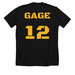 Gage Williams Memorial Foundation Scholarship, a Solid Black Blend Premium Unisex Tee (back-view)