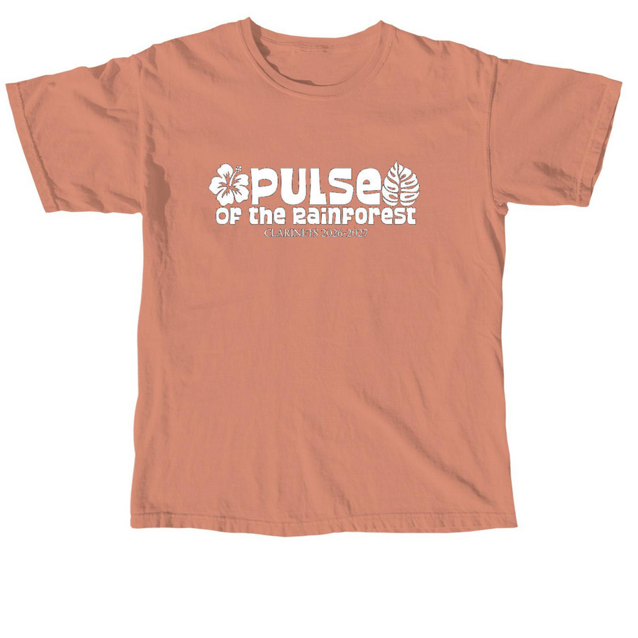 Pulse of the Rainforest Clarinet 2026, a Terracotta Comfort Colors Unisex Tee