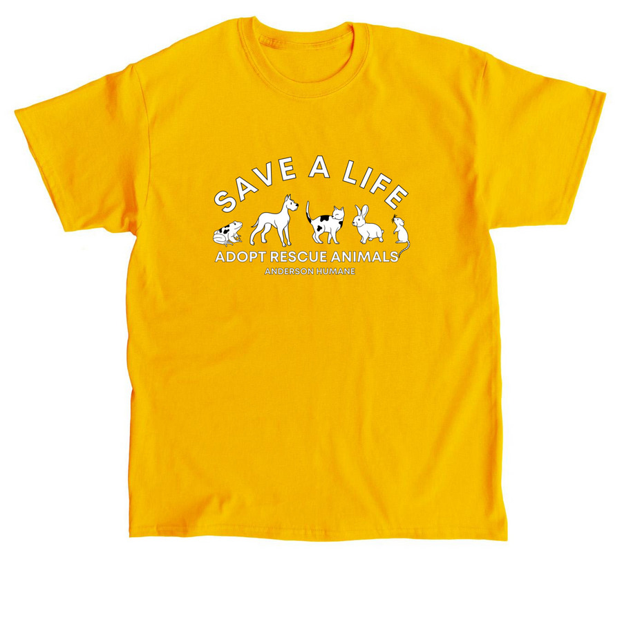 Save a Life, a Gold Classic Unisex Tee