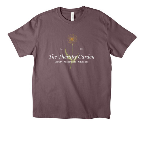 Growth. Acceptance. Advocacy. Merch, a Purple Storm Unisex Heavyweight Tee