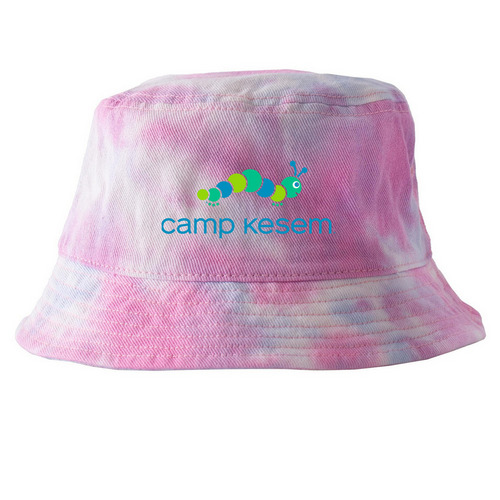 Camp Kesem Bucket Hat, a Cotton Candy Printed Tie Dye Bucket Hat