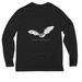 Northern Long Eared Bat- Dark Shirts, a Deep Black Allmade Eco Triblend Long Sleeve Tee