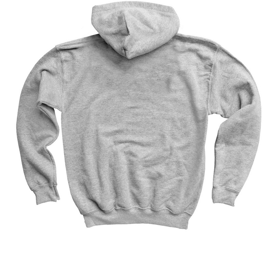 Page Primary Classic Collection - Navy Logo, a Sport Grey Youth Pullover Hoodie (back-view)