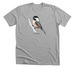 Black-capped Chickadee T-Shirt, a Athletic Heather Premium Unisex Tee