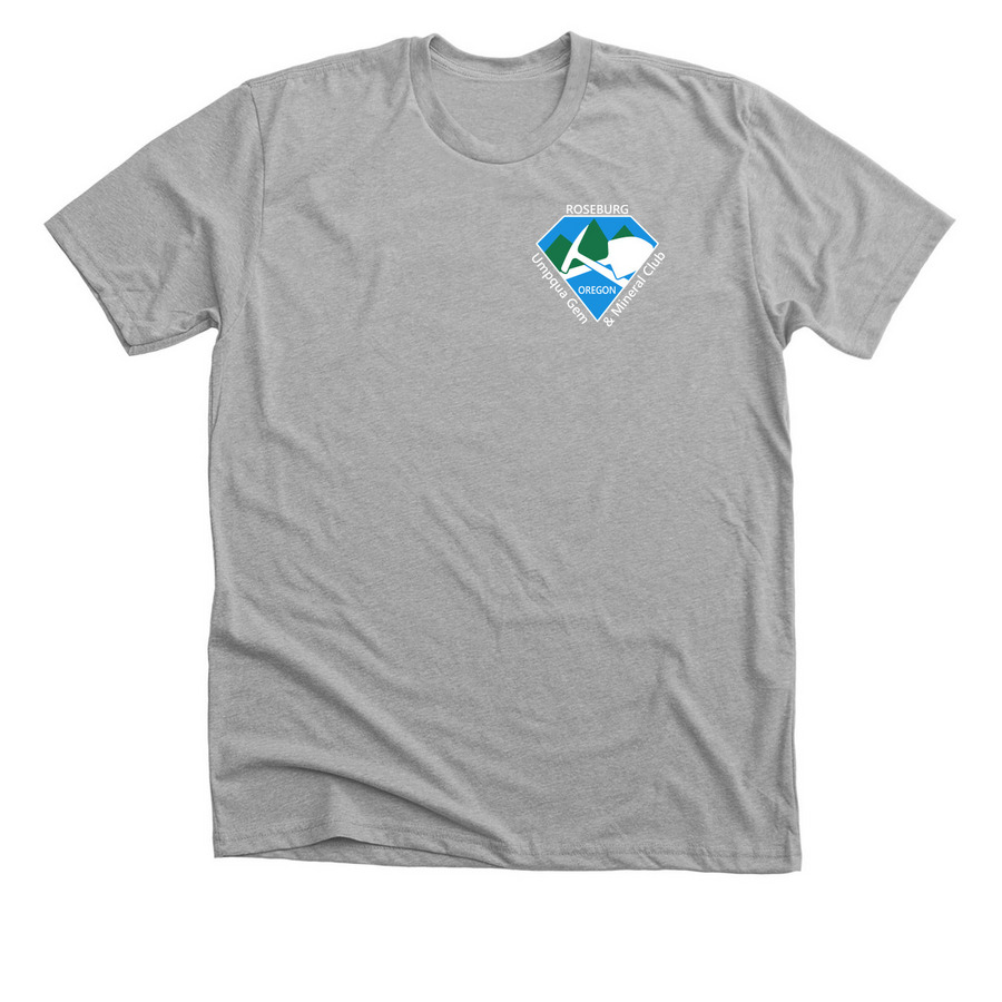 Logo Front and Back, a Athletic Heather Premium Unisex Tee