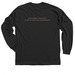 DS Logo (Dark Colors), a Black Classic Long Sleeve Tee (back-view)