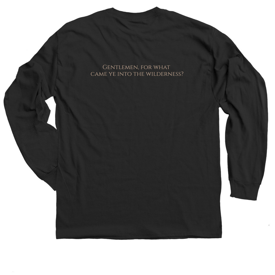 DS Logo (Dark Colors), a Black Classic Long Sleeve Tee (back-view)