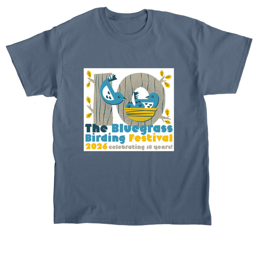 2026 Bluegrass Birding Festival T-shirt, a Indigo Blue Classic Unisex Tee