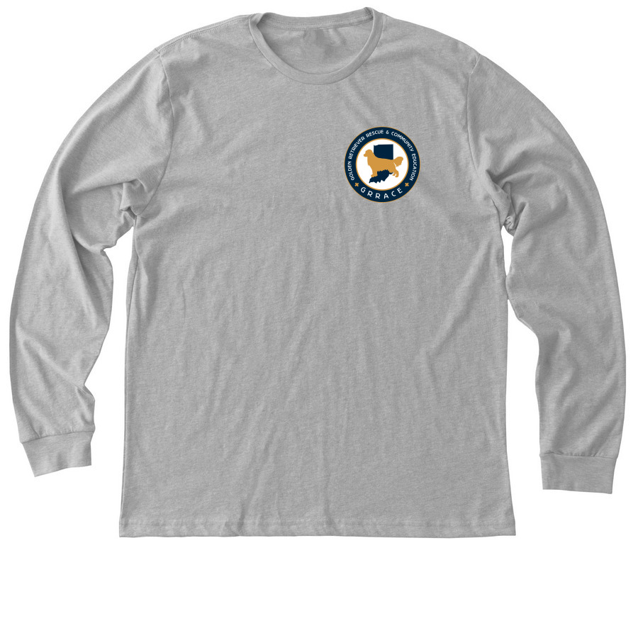 Rescue. Foster. Volunteer. Adopt., a Athletic Heather Premium Long Sleeve Tee