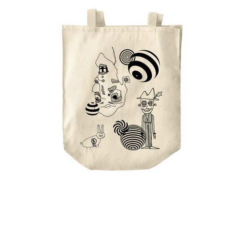 Groovy Tote, a Natural Over-the-Shoulder Shopping Tote Bag