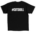 #CUTSKILL, a Black Classic Unisex Tee (back-view)