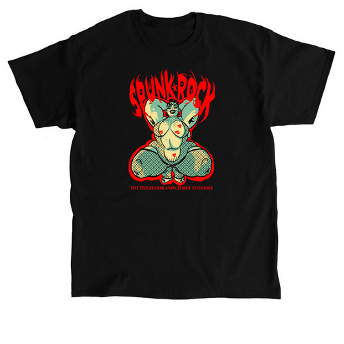 SPUNK ROCK, a Black Classic Unisex Tee