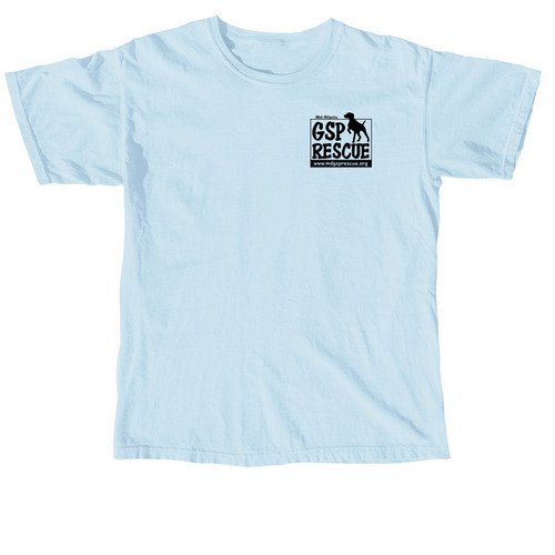 Mid-Atlantic GSP Rescue Summer Fundraiser '25, a Chambray Comfort Colors Unisex Tee