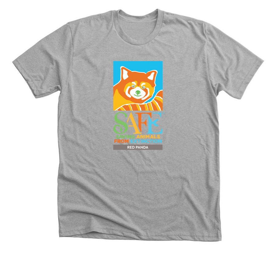 SAFE Red Panda Logo Sale, a Athletic Heather Premium Unisex Tee