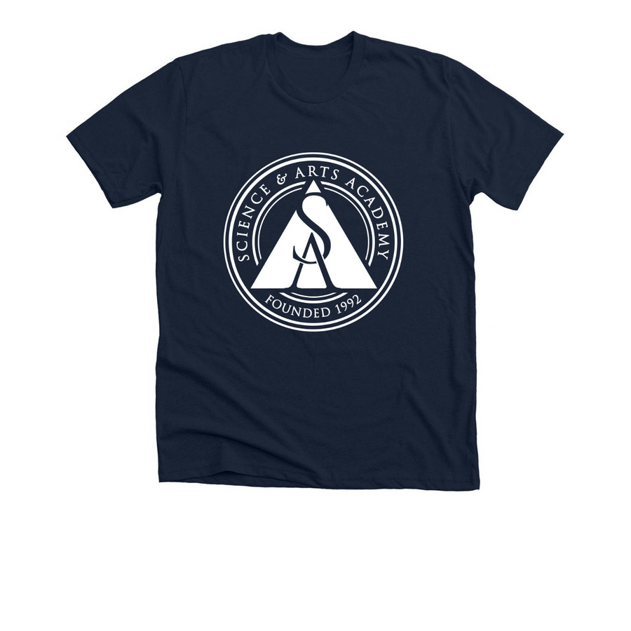 SAA Emblem | Adult, a Solid Navy Blend Premium Unisex Tee