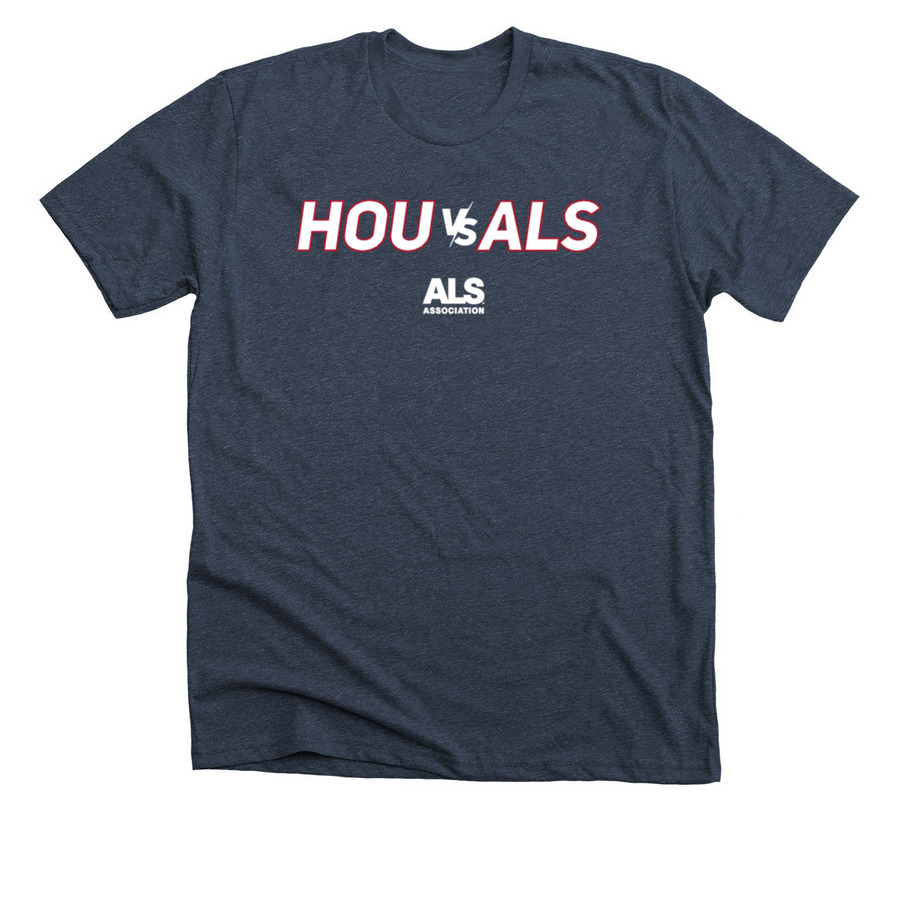 HOU vs ALS, a Heather Midnight Navy Premium Unisex Tee