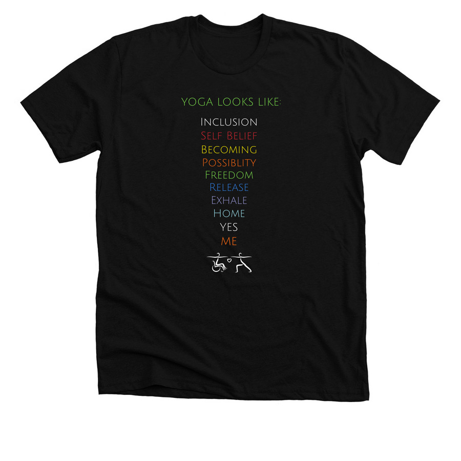 Yoga Looks Like YOU, a Solid Black Blend Premium Unisex Tee