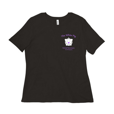 The White Pig Animal Sanctuary, a Black Women?s Relaxed Cotton Tee