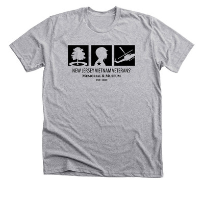 NJ Vietnam Veterans' Memorial Shirts, a Athletic Heather Premium Unisex Tee
