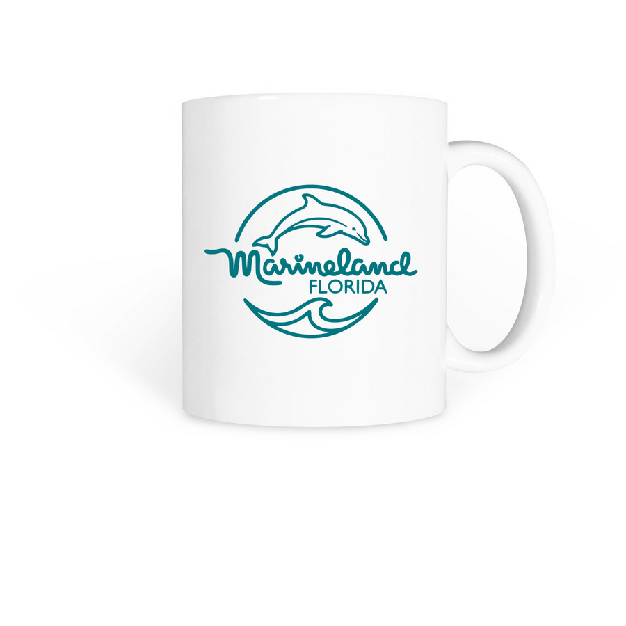 Dolphin Mug, a White Coffee Mug