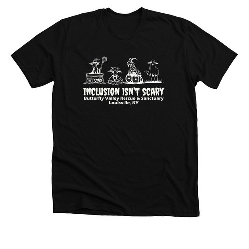 Inclusion Isn't Scary, a Solid Black Blend Premium Unisex Tee