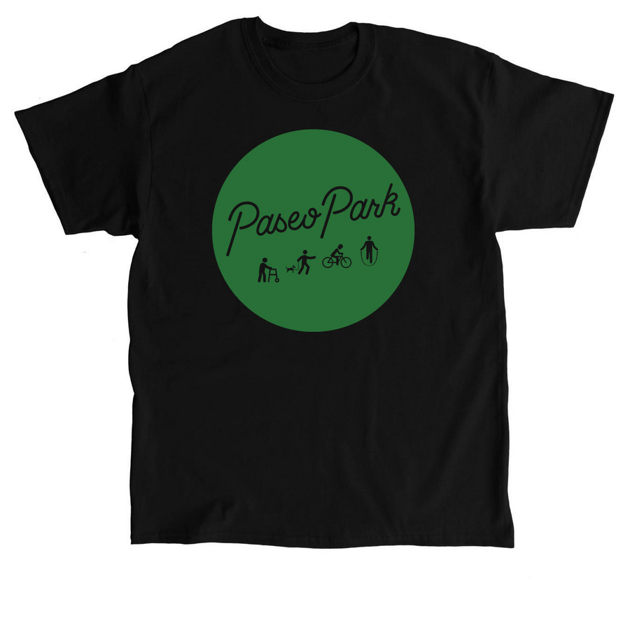 Paseo Park Logo Shirts, a Black Classic Unisex Tee
