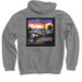 LA SP Div., a Charcoal Pullover Hoodie (back-view)
