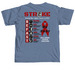 Stroke Advocacy Benefit for Choate Family, a Blue Jean Comfort Colors Unisex Tee (back-view)