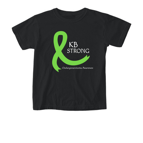 KB STRONG, a Black Comfort Colors Youth Tee