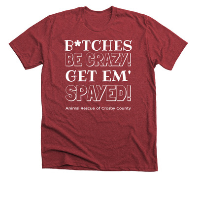 ARCC Spay & Neuter Voucher Campaign, a Heather Canvas Red Premium Unisex Tee