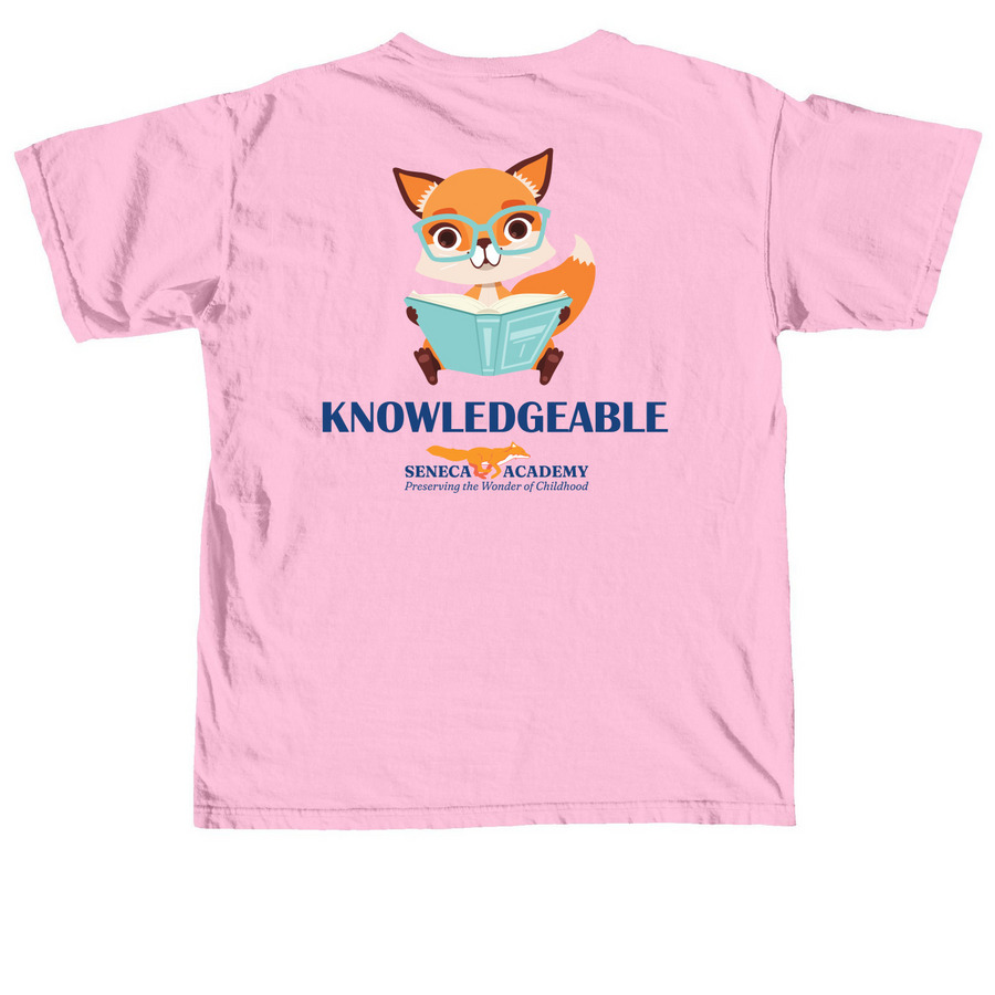 Knowledgeable, a Blossom Comfort Colors Unisex Tee (back-view)