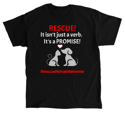 RescueRehabRehome Spring Swag Fundraiser, a Black Classic Unisex Tee