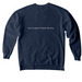 Supporting Survivors - New 2026 Design!, a True Navy Comfort Colors Crewneck Sweatshirt (back-view)