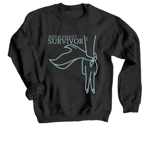 Survivor (CO), a Black Crewneck Sweatshirt