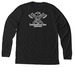 Berserker lawn Care Fall collection, a Solid Black Blend Premium Long Sleeve Tee (back-view)