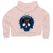 Visibility Brigade Honolulu Member Merch, a Blush Women?s Lightweight Cropped Hoodie (back-view)