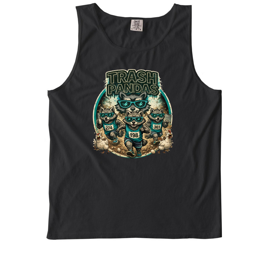Chicken Run&nbsp;, a Black Comfort Colors Tank Top
