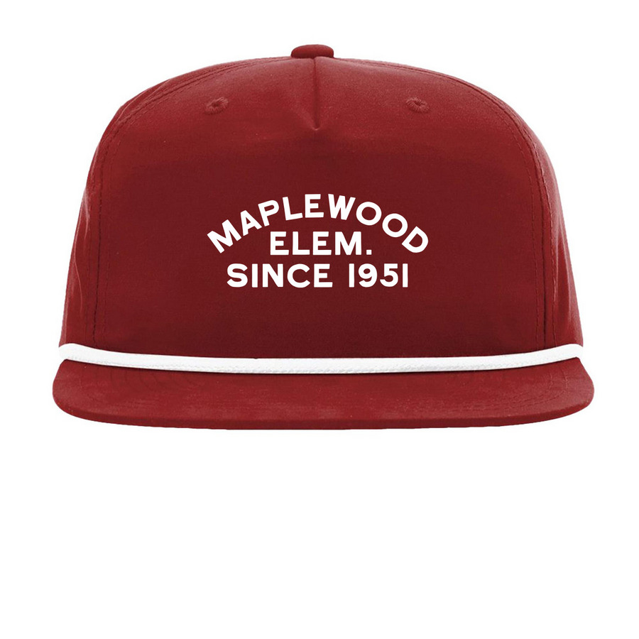 Maplewood Classic Ball Cap ? Adult, a Cardinal/ White Printed Umpqua Snapback Cap