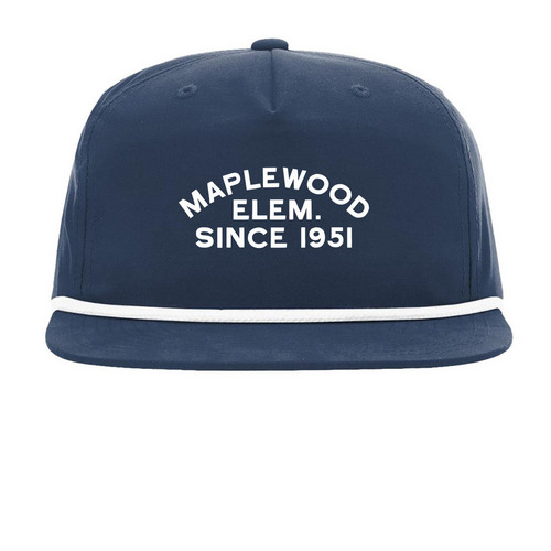 Maplewood Classic Ball Cap ? Adult, a Navy/ White Printed Umpqua Snapback Cap