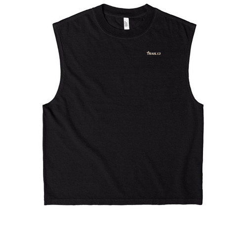 Faith and brotherhood muscle shirt design&nbsp;, a True Black Heavyweight Garment Dye Muscle Tee