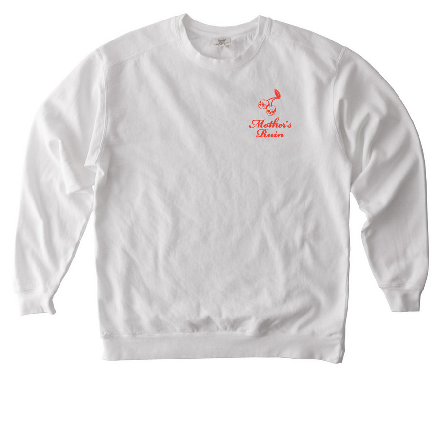 AUSTIN PHONE NUMBER SHIRT, a White Comfort Colors Crewneck Sweatshirt