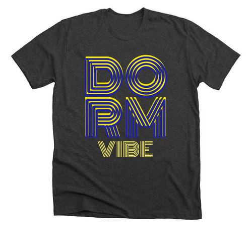DORM vibe, a Dark Grey Heather Premium Unisex Tee