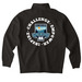 INSPIRE - CHALLENGE - EMPOWER, a Black Midweight Quarter Zip Pullover (back-view)